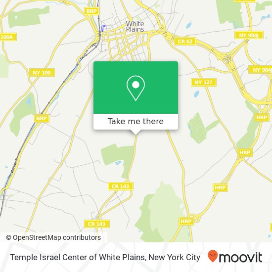 Mapa de Temple Israel Center of White Plains