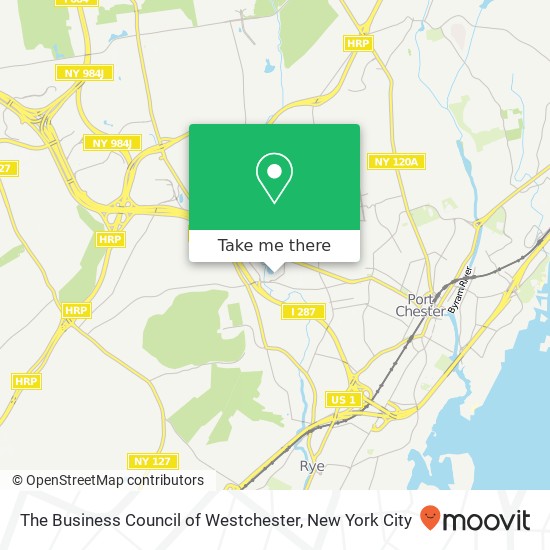 The Business Council of Westchester map