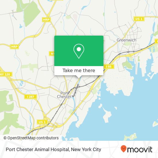 Mapa de Port Chester Animal Hospital