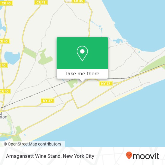 Mapa de Amagansett Wine Stand