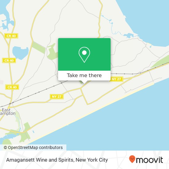 Mapa de Amagansett Wine and Spirits