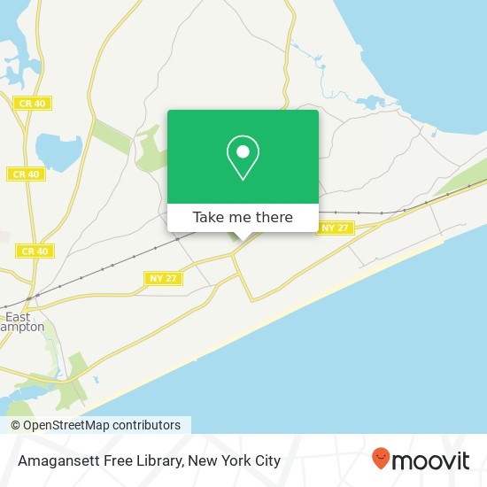 Mapa de Amagansett Free Library