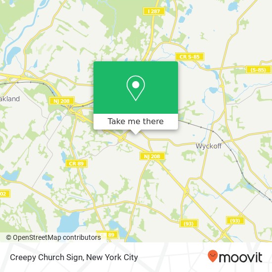 Mapa de Creepy Church Sign