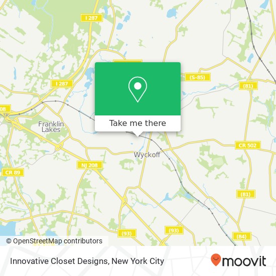 Innovative Closet Designs map