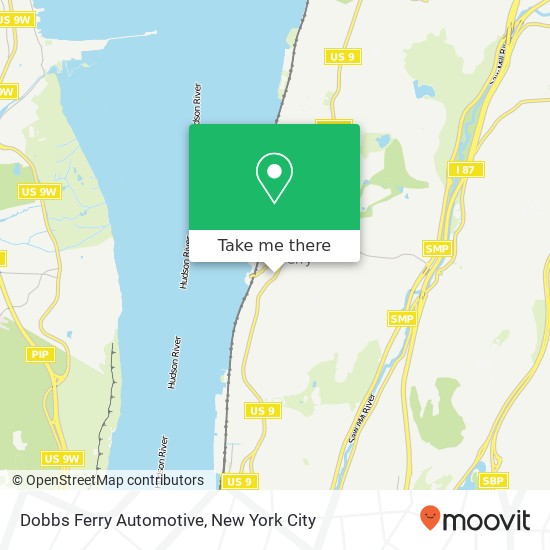 Dobbs Ferry Automotive map