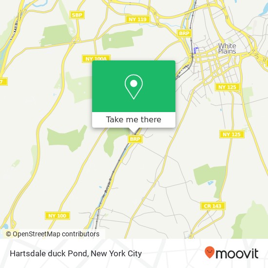 Mapa de Hartsdale duck Pond