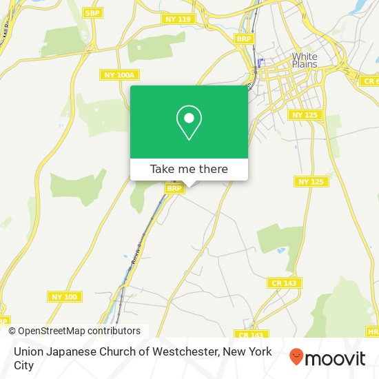 Mapa de Union Japanese Church of Westchester