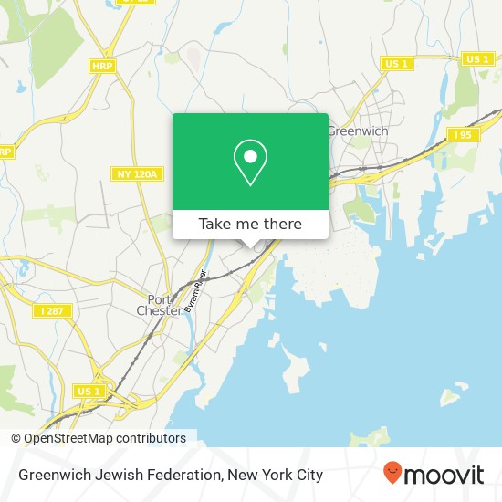 Mapa de Greenwich Jewish Federation