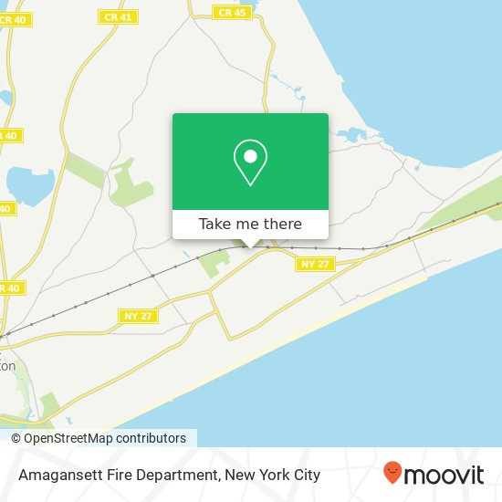 Amagansett Fire Department map