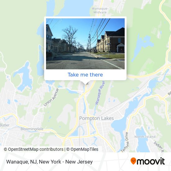 Mapa de Wanaque, NJ