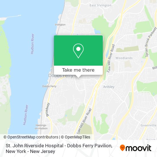 Mapa de St. John Riverside Hospital - Dobbs Ferry Pavilion