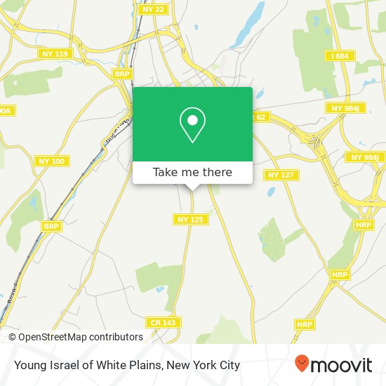 Mapa de Young Israel of White Plains