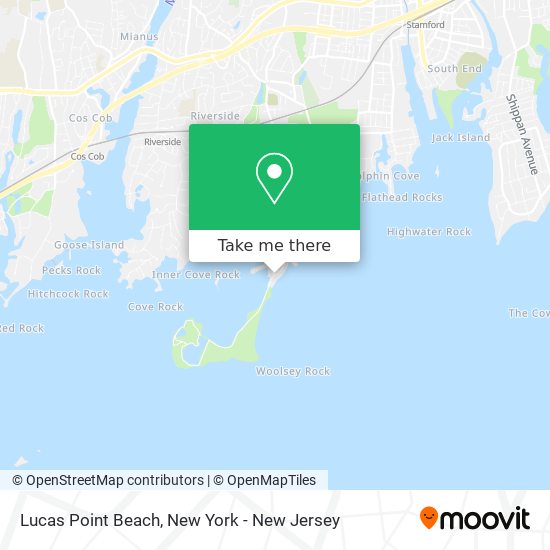 Lucas Point Beach map