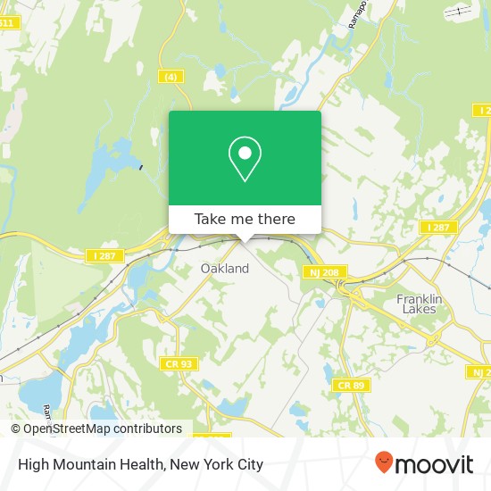 High Mountain Health map