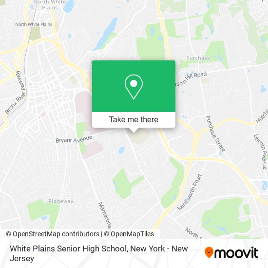 Mapa de White Plains Senior High School