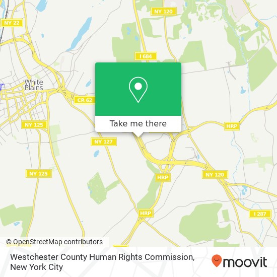 Mapa de Westchester County Human Rights Commission