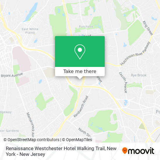 Renaissance Westchester Hotel Walking Trail map