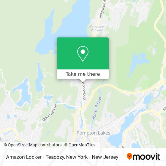 Amazon Locker - Teacozy map