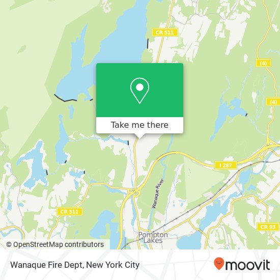 Wanaque Fire Dept map