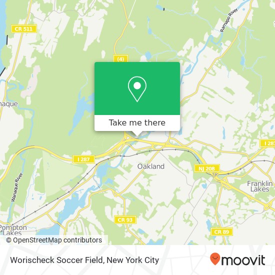Worischeck Soccer Field map