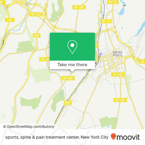 Mapa de sports, spine & pain treatment center