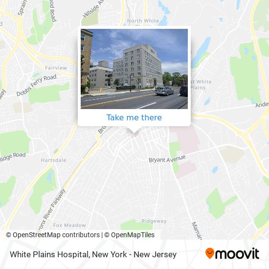 White Plains Hospital map