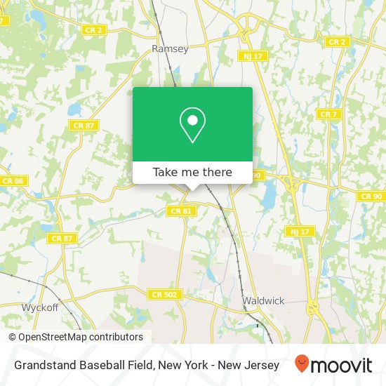 Mapa de Grandstand Baseball Field