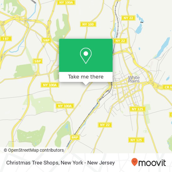 Christmas Tree Shops map