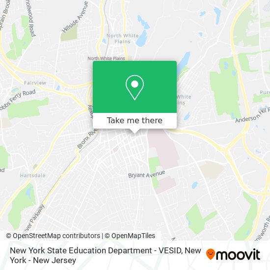Mapa de New York State Education Department - VESID
