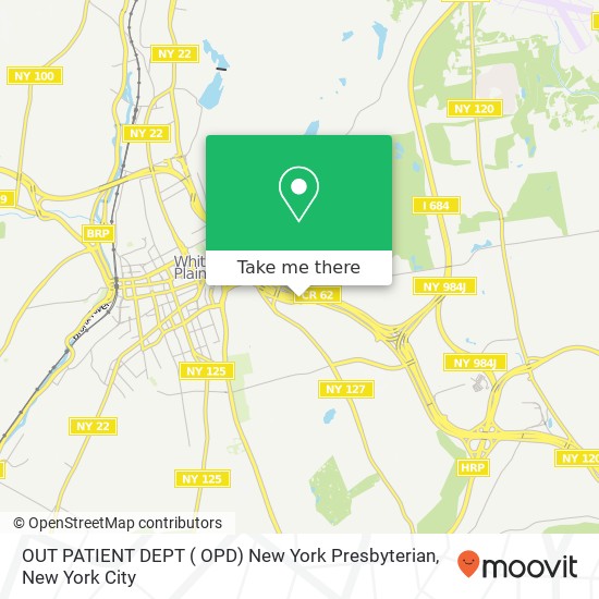 Mapa de OUT PATIENT DEPT ( OPD) New York Presbyterian