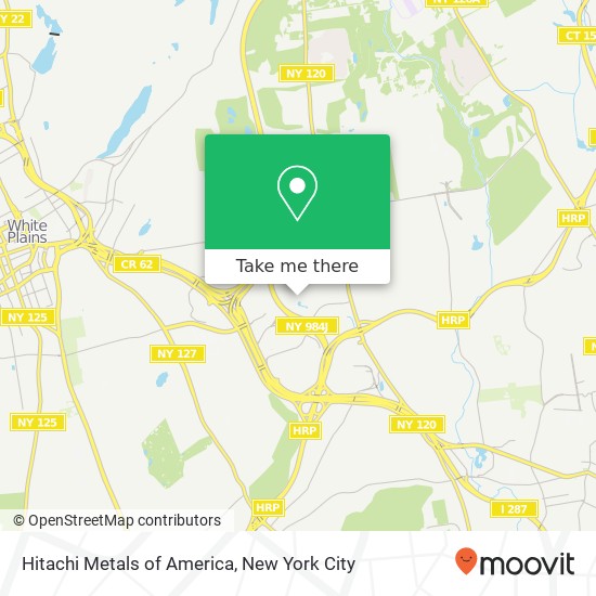 Hitachi Metals of America map