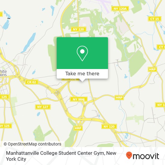 Mapa de Manhattanville College Student Center Gym