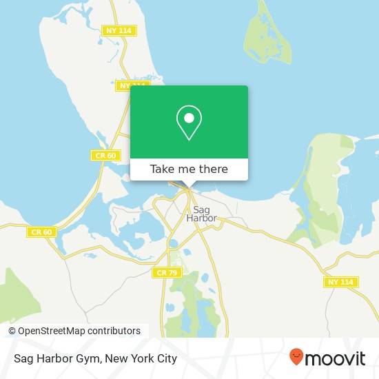 Mapa de Sag Harbor Gym