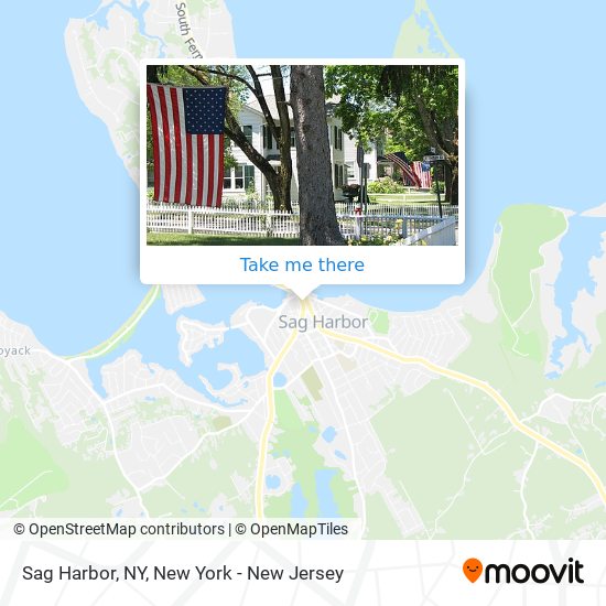 Mapa de Sag Harbor, NY