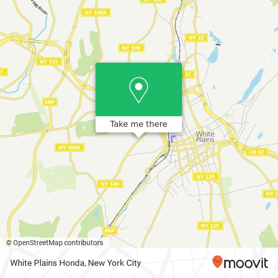 Mapa de White Plains Honda