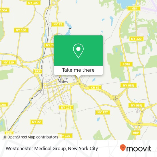 Westchester Medical Group map