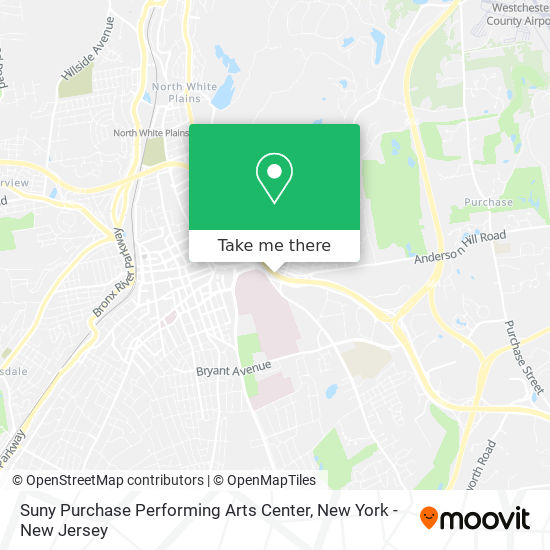 Mapa de Suny Purchase Performing Arts Center