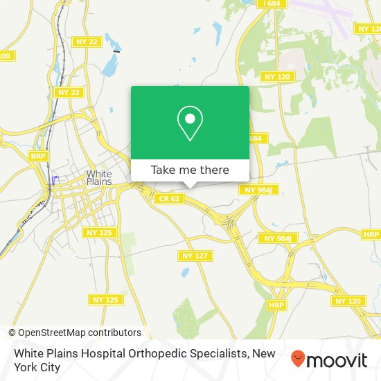 White Plains Hospital Orthopedic Specialists map