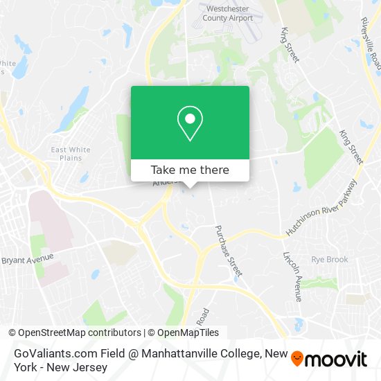 Mapa de GoValiants.com Field @ Manhattanville College