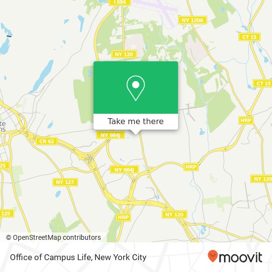 Office of Campus Life map