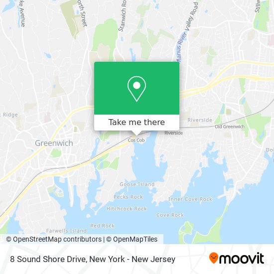 Mapa de 8 Sound Shore Drive
