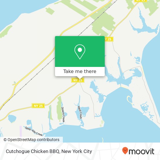 Cutchogue Chicken BBQ map