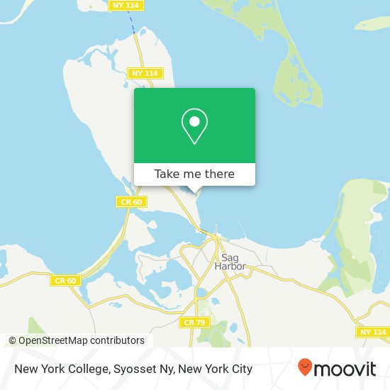 Mapa de New York College, Syosset Ny