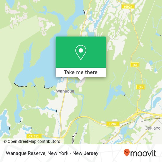 Mapa de Wanaque Reserve