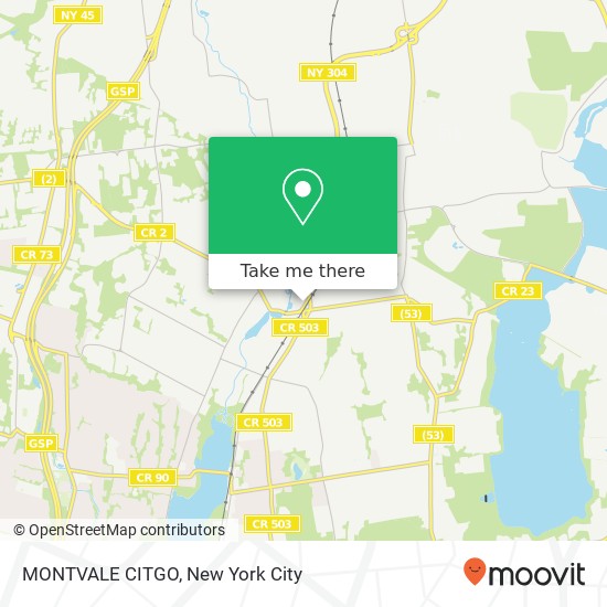 Mapa de MONTVALE CITGO