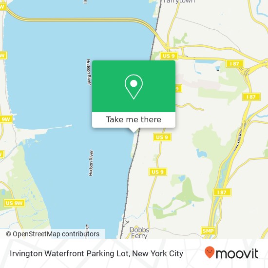 Irvington Waterfront Parking Lot map