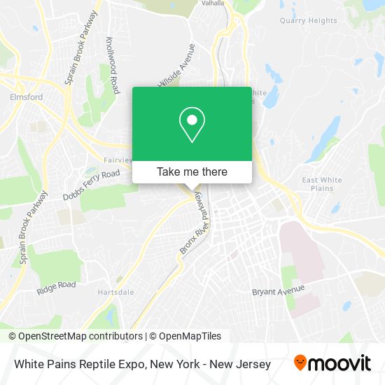 White Pains Reptile Expo map