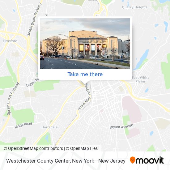 Mapa de Westchester County Center