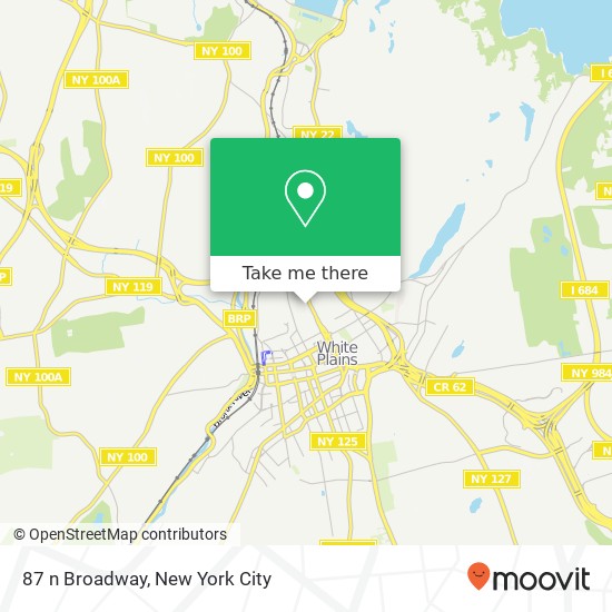 Mapa de 87 n Broadway