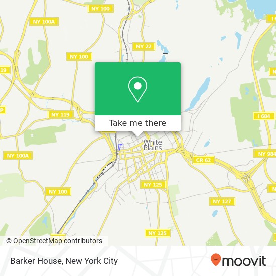 Barker House map